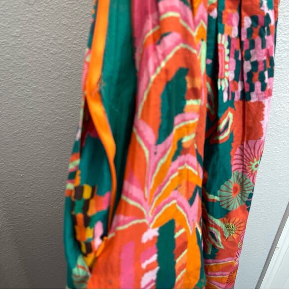 Farm Rio x Anthropologie Pleated Palm Midi Dress - Picture 8 of 11